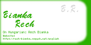 bianka rech business card